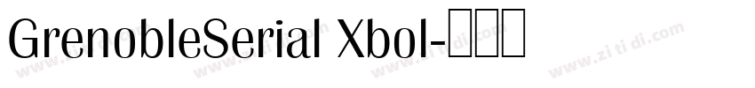 GrenobleSerial Xbol字体转换